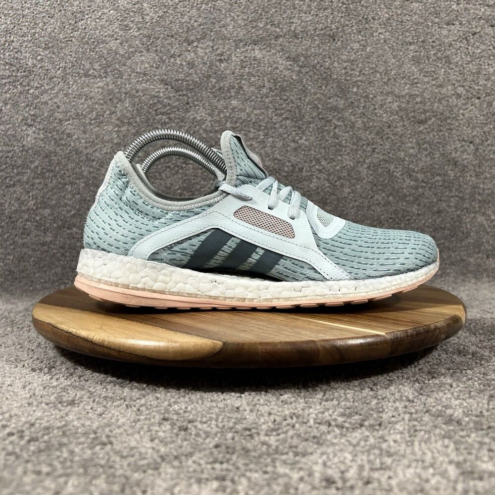 Adidas Pure Boost X AQ3401 Women’s Size 8.5 Ice Mint Athletic Running Shoes Used